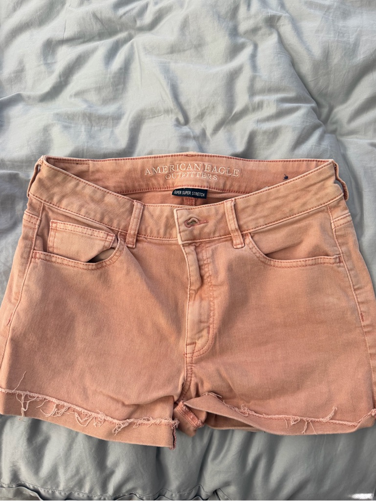 American Eagle Outfitters Peach High Rise Shorts